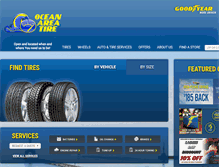 Tablet Screenshot of oceanareatire.com